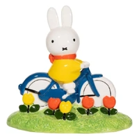 Miffy Figurine - Tulip Garden Bike Ride