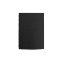 Migoals Get Sh*t Done Grid Notebook A5 - Minimal Black & Black Foil