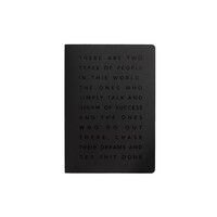 Migoals Get Sh*t Done Notebook A5 - Manifesto Black & Black Foil