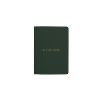 Migoals Get Sh*t Done Limited Edition Notebook A6 - Minimal Forest Green & Gold Foil