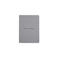 Migoals Get SH*T Done Notebook A6 - Minimal Grey & Black Foil
