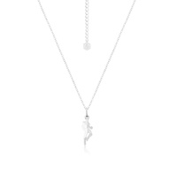 Couture Kingdom - Marvel D100 - Iron Man Facet Necklace White Gold