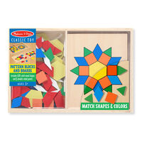 Melissa & Doug Classic Toy - Pattern Blocks and Boards