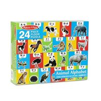 Melissa & Doug Floor Puzzle - Animal Alphabet 24 Pieces