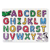 Melissa & Doug Peg Puzzle - See-Inside Alphabet 26 Pieces