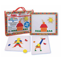Melissa & Doug Magnetic Learning - Magnetic Pattern Block Kit
