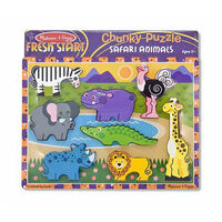 Melissa & Doug Chunky Puzzle - Safari 8 Pieces