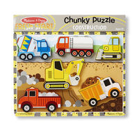Melissa & Doug Chunky Puzzle - Construction 6 Pieces