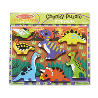 Melissa & Doug Chunky Puzzle - Dinosaurs 7 Pieces