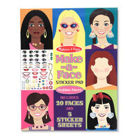 Melissa & Doug Sticker Pad Make-a-Face - Fashion Faces