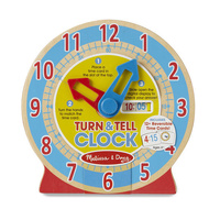 Melissa & Doug Skill Builder - Turn & Tell Wooden Clock