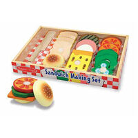 Melissa & Doug Kitchen Play - Sandwich Making Set 17pc