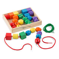 Melissa & Doug Classic Toy - Primary Lacing Beads