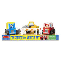 Melissa & Doug Classic Toys - Construction Vehicle Set