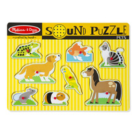 Melissa & Doug Sound Puzzle - Pets 8pc