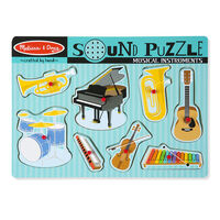 Melissa & Doug Sound Puzzle - Musical Instruments 8 Pieces