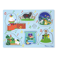 Melissa & Doug Song Puzzle - Sing-Along Nursery Rhymes Blue 6 Pieces