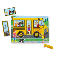 Melissa & Doug Song Puzzle - The Wheels on the Bus 6pc