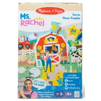 Melissa & Doug - Ms. Rachel Farm Floor Puzzle 24pc