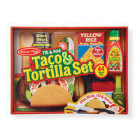 Melissa & Doug Kitchen Play - Fill & Fold Taco & Tortilla Set
