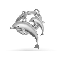 Metalmorphose Keychain - Dolphin Family