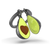 Metalmorphose Keychain - Avocado with Heart-Shaped Pit