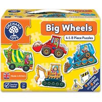 Orchard Toys Jigsaw Puzzle - Big Wheels 4pc & 8pc