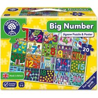 Orchard Toys Jigsaw Puzzle - Big Number 20pc with Poster