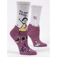 Blue Q Womens Crew Socks - I'm Not Bossy, I'm The Boss