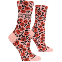 Blue Q Womens Crew Socks - Namaste You Guys