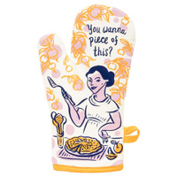 Blue Q Oven Mitt - You Wanna Piece Of This?
