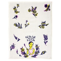 Blue Q Tea Towel - Get The Hell Out Of My Kitchen
