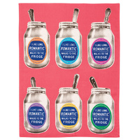 Blue Q Tea Towel - I Like Long Romantic Walks To The Fridge