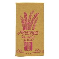Blue Q Tea Towel - Asparagus, Why Does It Do That?