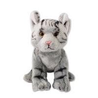 DEMDACO Baby Small Plush - Grey Tabby Cat