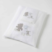 Pilbeam Jiggle & Giggle - Teddy & Friends Bath Towel & Face Washer Set