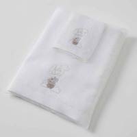 Pilbeam Jiggle & Giggle - Balloon Bear Bath Towel & Face Washer Set