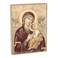 Wooden Plaque - Our Lady of Perpetual Succour