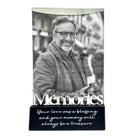 Black Wood Base Glass Frame - Memories 6x4inch