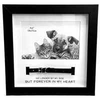 Black Pet Frame with Collar 4x6inch