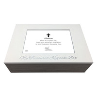Baptism Treasured Keepsake Box - White