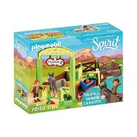 Playmobil Spirit Riding Free - Snips & Señor Carrots with Horse Stable
