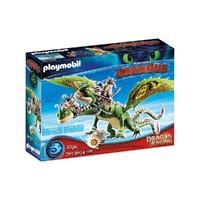 Playmobil How To Train Your Dragon - Dragon Racing: Ruffnut and Tuffnut with Barf and Belch