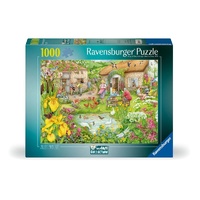 Ravensburger Puzzle 1000pc - Cozy Café Valley Café Farm