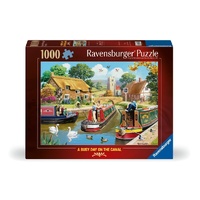 Ravensburger Puzzle 1000pc - A Busy Day on the Canal