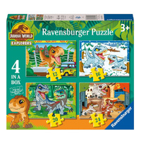 Ravensburger Puzzle 12, 16, 20, 24pc - Jurassic World Explorers