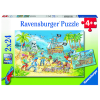 Ravensburger Puzzle 2 x 24pc - Adventure Island