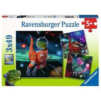 Ravensburger Puzzle 3x49pc - Dinosaurs in Space