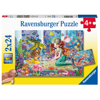 Ravensburger Puzzle 2 x 24pc - Mermaid Tea Party
