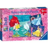 Ravensburger Puzzle 3 x 49pc - Disney Princesses Adventure